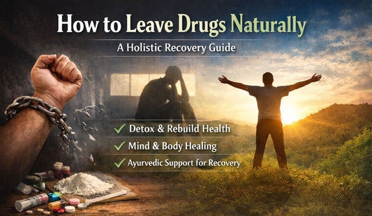 Person breaking free from drug addiction symbolizing natural detox, mental healing, and holistic recovery journey