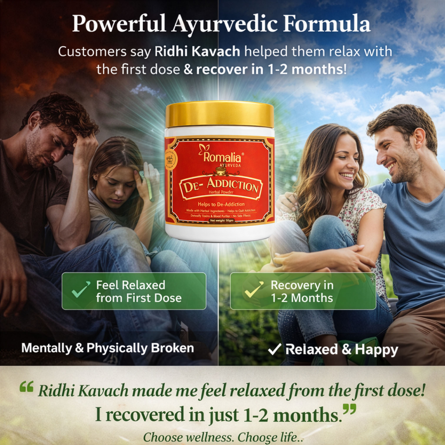 Ayurveda Deaddiction Ridhi Kavach Powder