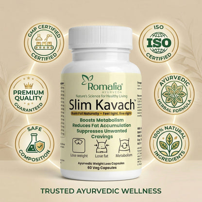 Advanced Fat Burner Capsules – Slim Kavach | Ayurvedic Metabolism & Craving Control Support