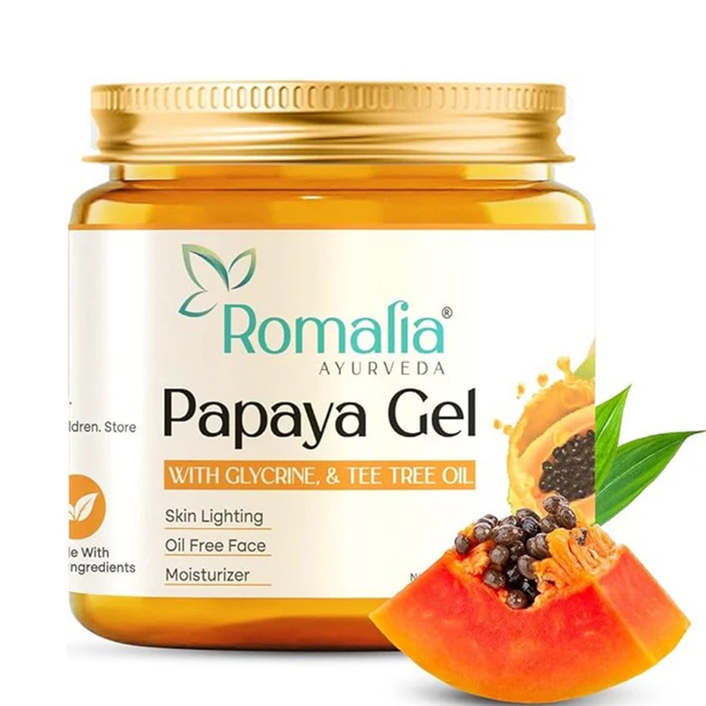 Romalia Ayurveda Papaya Gel with neem and aloe vera for clear skin