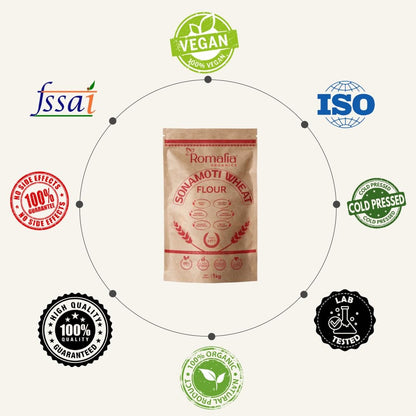 Romalia Ayurveda Sona Moti 100% Organic Whole Wheat Grain | 1kg