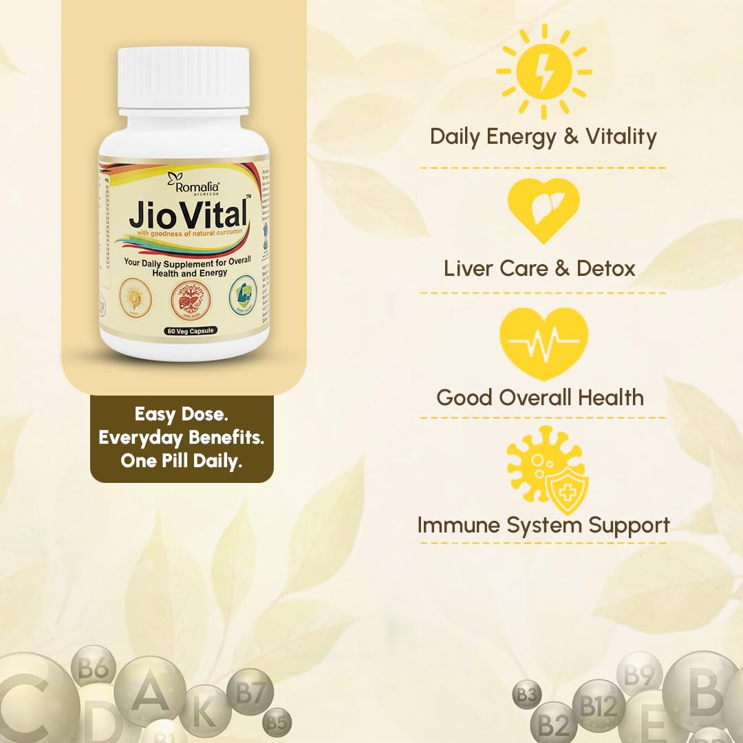 Jio Vital Multivitamin Capsules for Men & Women – Daily Nutritional Supplement