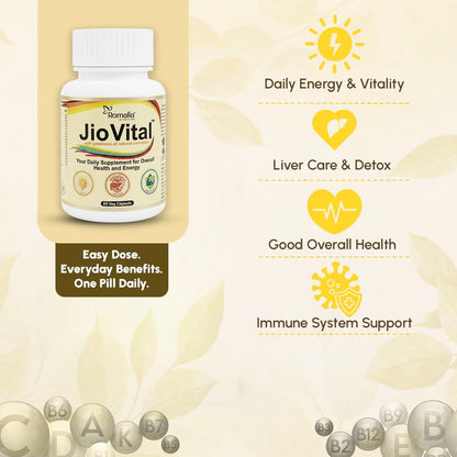 Jio Vital Multivitamin Capsules for Men & Women – Daily Nutritional Supplement