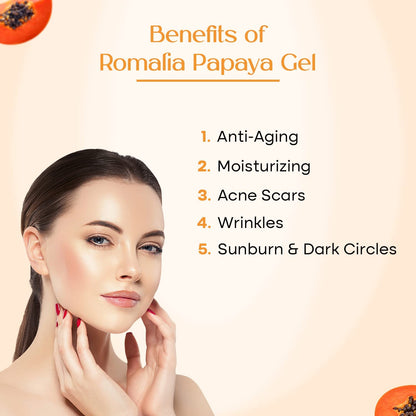 Ayurvedic papaya gel ingredients neem aloe vera and natural extracts