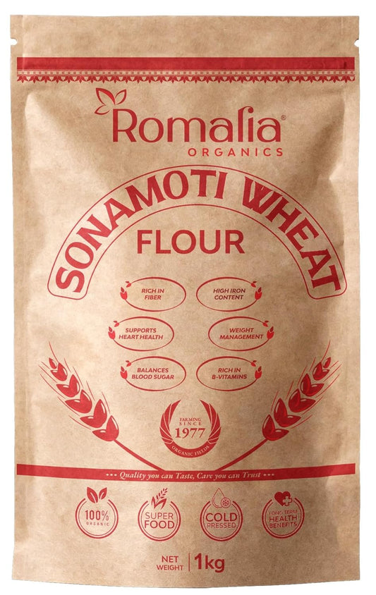 Romalia Ayurveda Sona Moti 100% Organic Whole Wheat Grain | 1kg