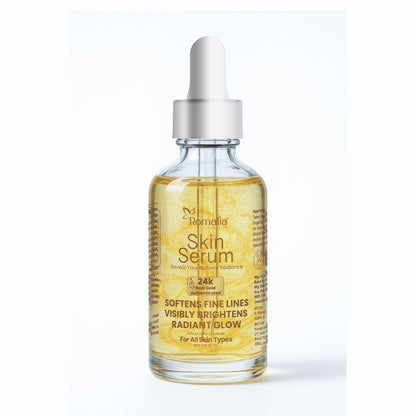24K Gold Face Serum | Brightening & Anti-Aging with Saffron, Vitamin C & Turmeric | 30ml