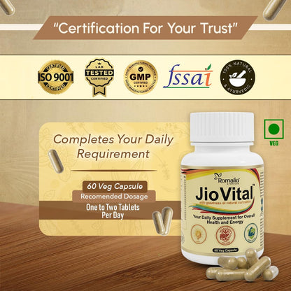 Jio Vital Multivitamin Capsules for Men & Women – Daily Nutritional Supplement
