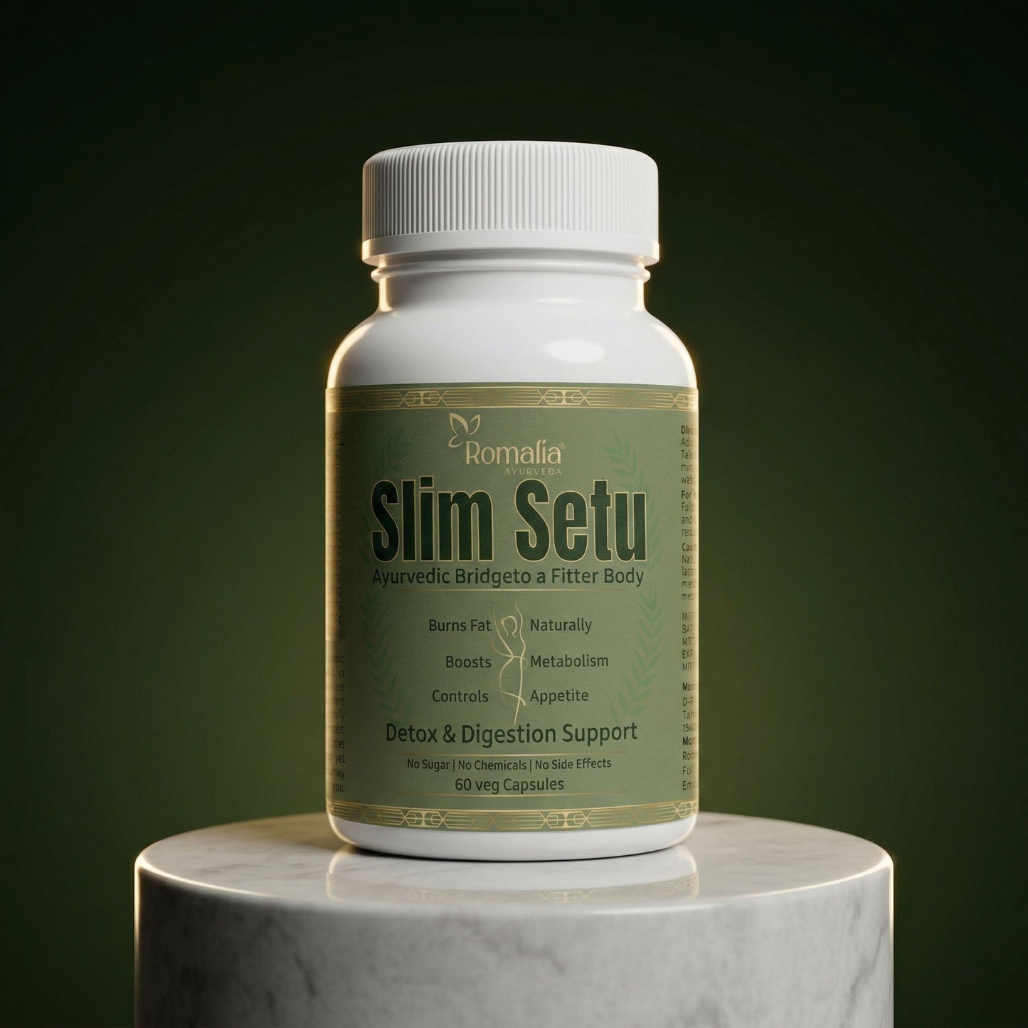 Weight Loss Capsules Natural (Slim Setu) – 60 Veg-Capsules | Ayurvedic Craving Control, Digestion & Metabolism Support