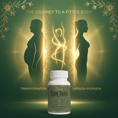 Weight Loss Capsules Natural (Slim Setu) – 60 Veg-Capsules | Ayurvedic Craving Control, Digestion & Metabolism Support