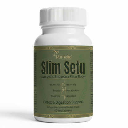 Weight Loss Capsules Natural (Slim Setu) – 60 Veg-Capsules | Ayurvedic Craving Control, Digestion & Metabolism Support