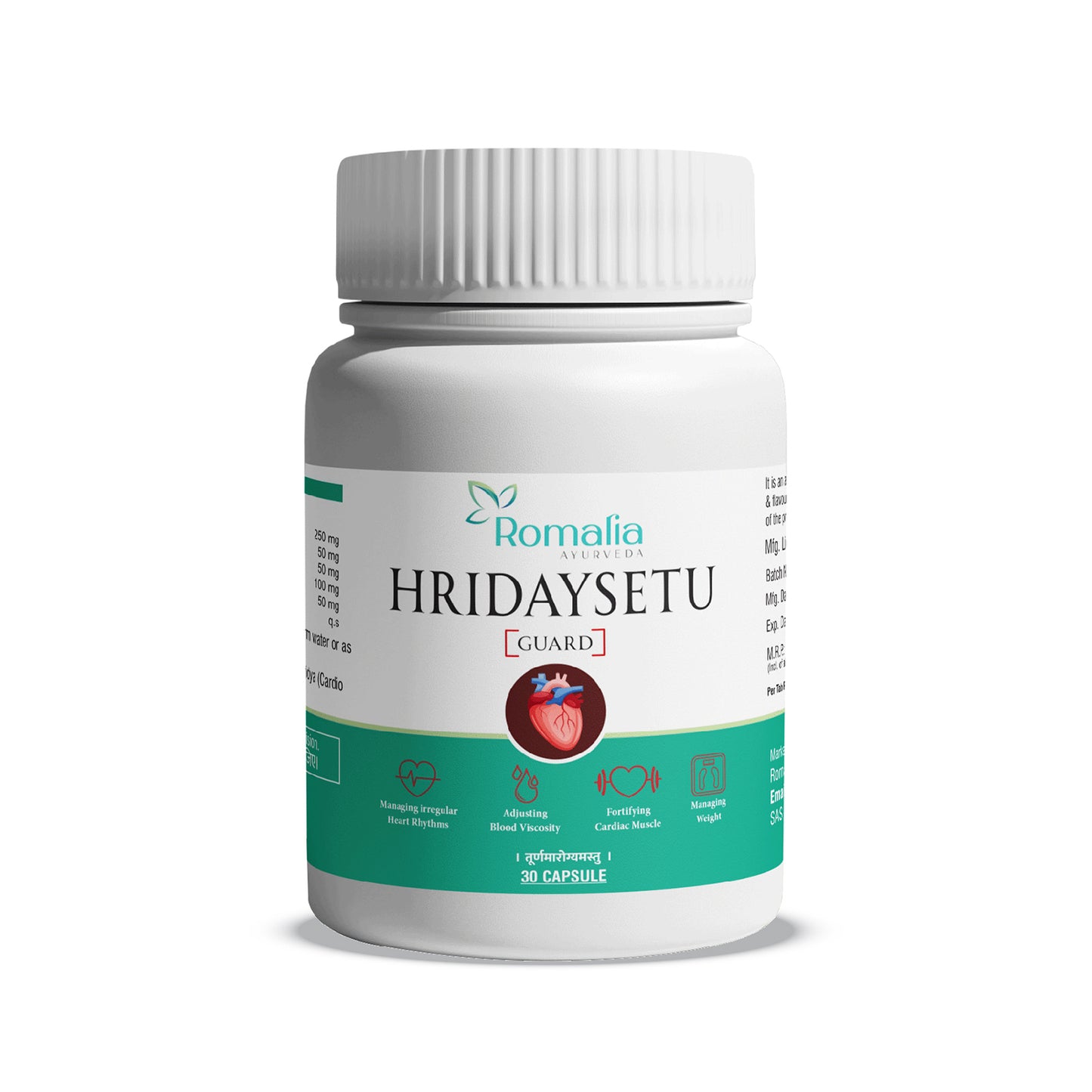 Romalia Ayurveda Hriday Setu Capsule for heart care and daily wellness