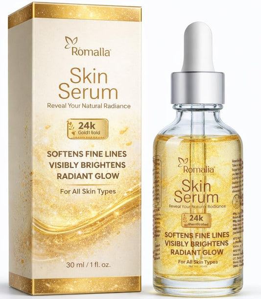 Romalia Skin Serum bottle and packaging on a white background