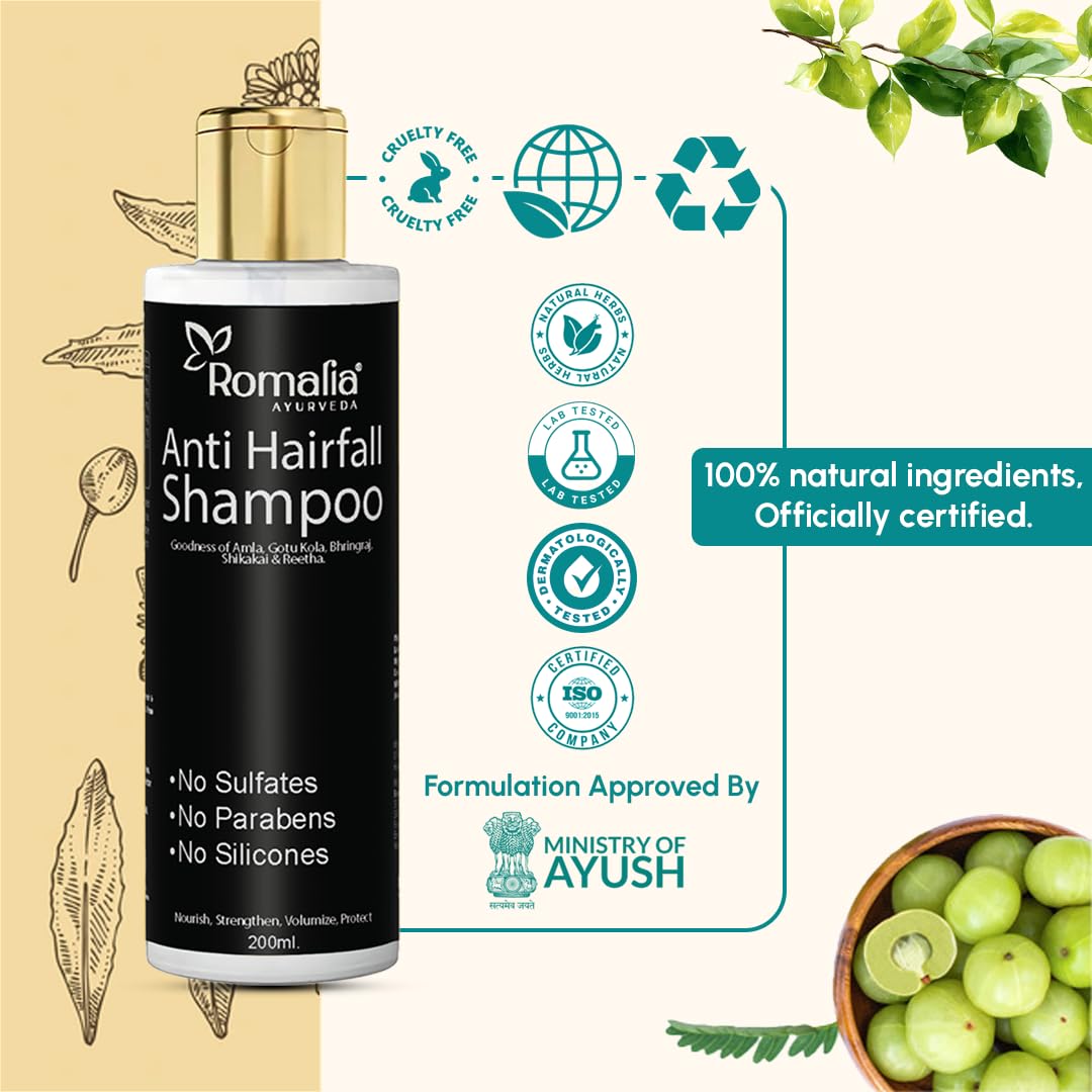 Anti hairfall shampoo that helps make hair strong, healthy, and less prone to breakage