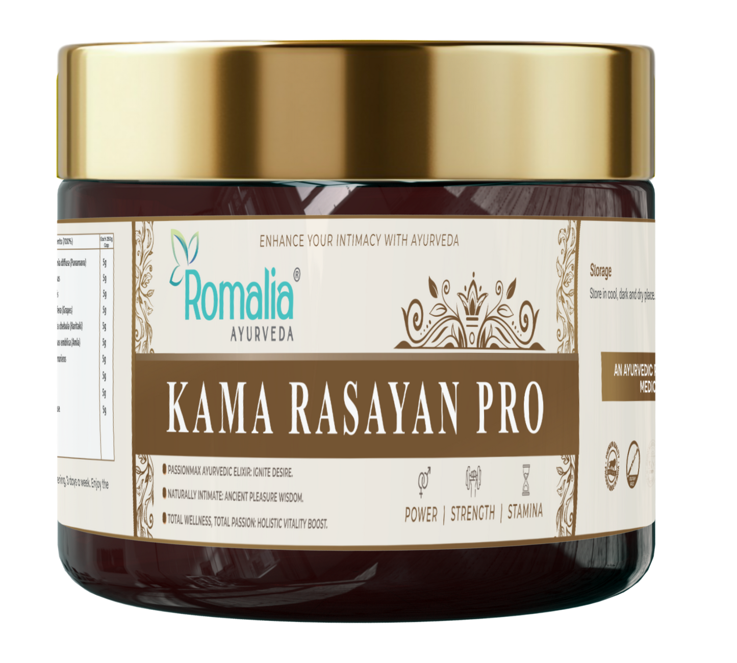 Kama Rasayan Pro Ayurvedic Rasayan for men’s wellness with 52+ herbs to support vitality, stamina, energy and healthy blood circulation
