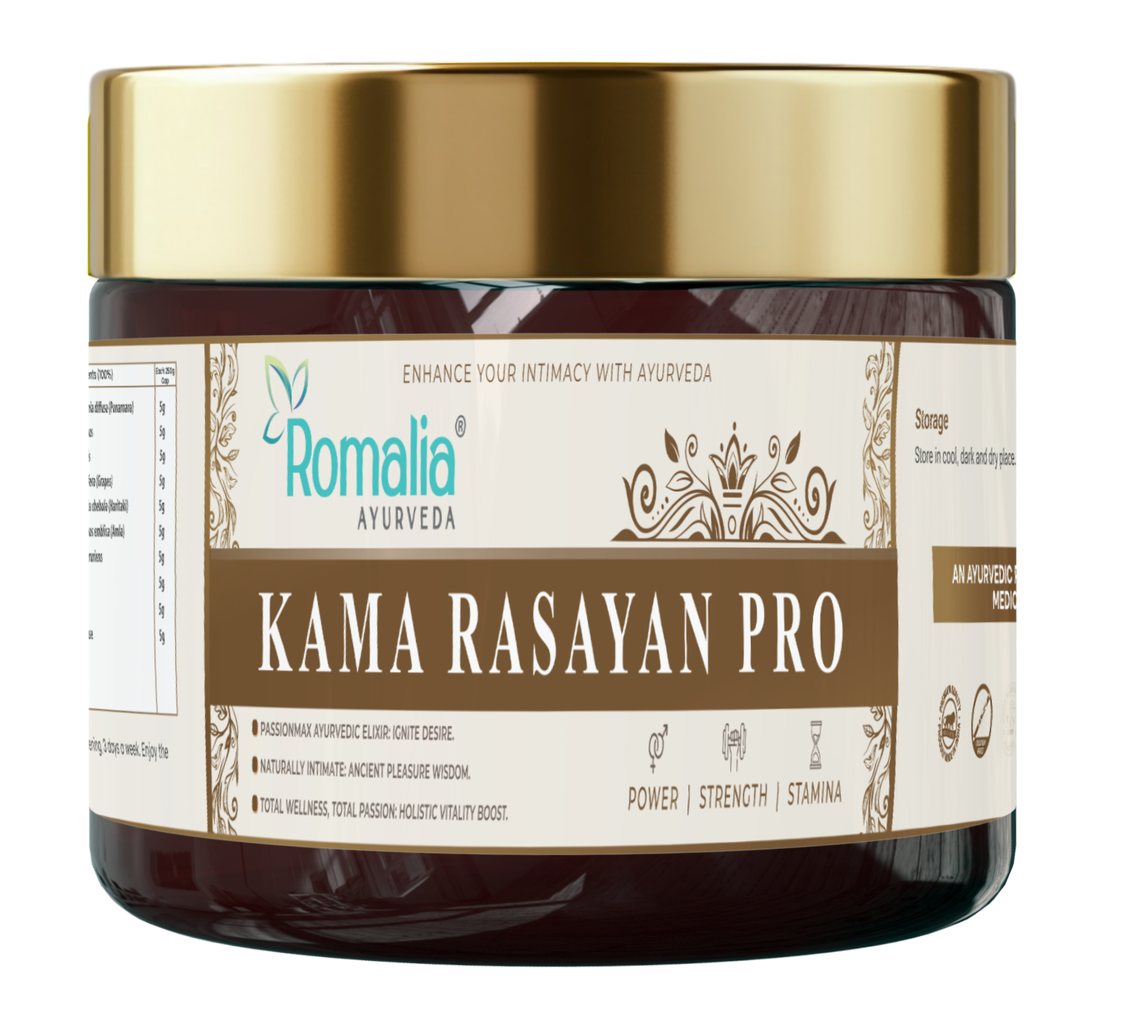Kama Rasayan Pro Ayurvedic Rasayan for men’s wellness with 52+ herbs to support vitality, stamina, energy and healthy blood circulation
